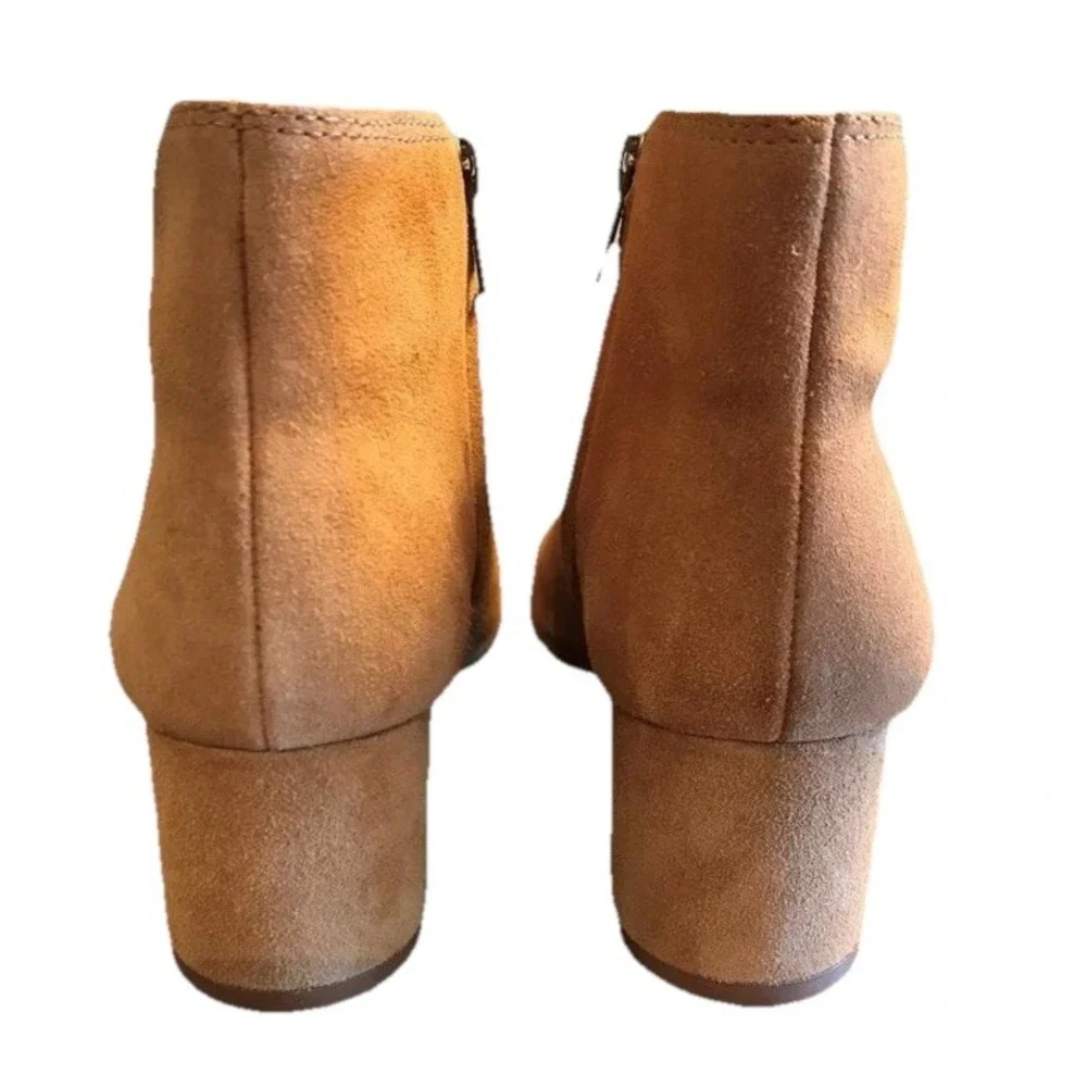 Madewell $198 The Lucien Boot in Suede bronzed birch sz 7 OLDSTOCK Ankle Brazil
